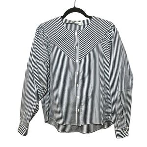 Harshman‎ Women’s Black and White Striped Shirt